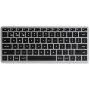 Satechi plonas X1 klaviatūra Bluetooth QWERTZ vokiška juoda - pilka (ST-BTSX1M-DE)