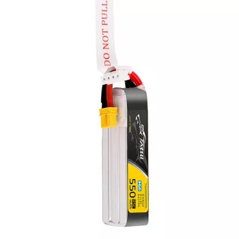 Tattu 3s 550mAh 95C 11.4V HV Lipo akumuliatorius su XT30 jungtimi (ilgos pakuotės versija)