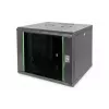 DIGITUS Professional Unique DN-19 09U-6/6-SW - spinta - tinklo spinta - tinkama montuoti ant sienos - juoda, RAL 9005 - 9U - 48,3 cm (19) (DN-19 09U-6/6-SW)