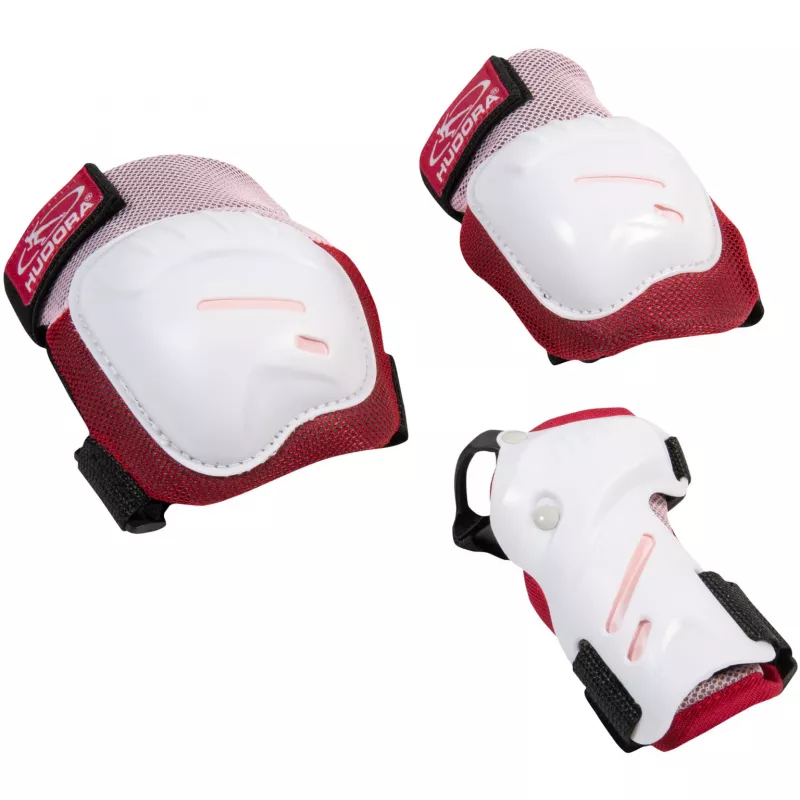 biomechaninis apsaugų rinkinys Comfort (rožinė/baltas, M dydis)