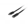 USB C į USB C laidas LANBERG CA-USBE-20CC-0005-BK, USB 3.2 Gen 1 (5 Gbit/s), 0,5 m, juodas
