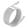 Baseus Simple Wisdom duomenų laido rinkinys USB-C į Lightning PD 20W (2 vnt./rinkinys) 1,5 m, baltas