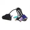 VALUE 19 colių LCD KVM konsolė. 19 colių. VGA. USB+PS/2. UK