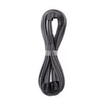 CableMod C-Series Pro Anschlusskabel Variante A 90mm 16 kontaktų į 2×8 kontaktų PCIe anglies