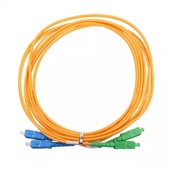 Šviesolaidinis kabelis Extralink EX.14862 20 m FTTH G.652D SC–SC pilnas dvipusis geltonas