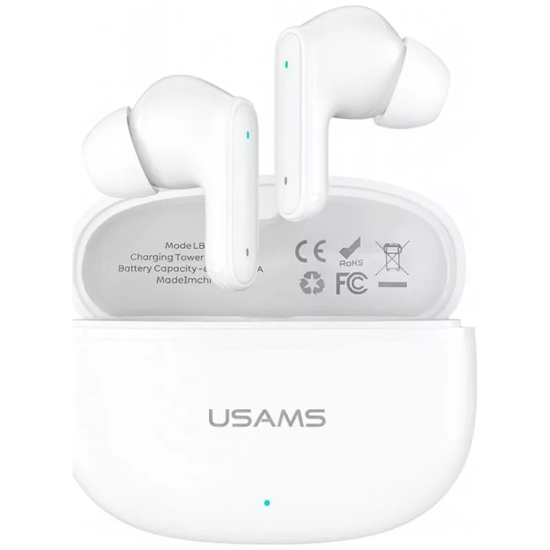 Belaidės ausinės Bluetooth 6.0 E05 TWS baltos