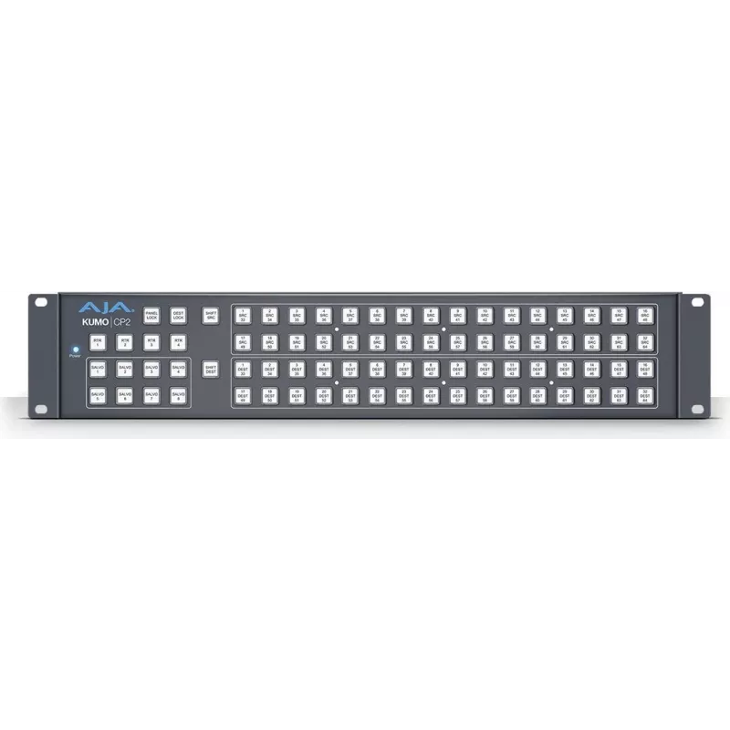AJA KUMO CP2 - Kontrollpanel - Pilka - 2U - 48,30cm (19) - -40 - 60 °C - 0 - 40 °C (KUMO CP2)