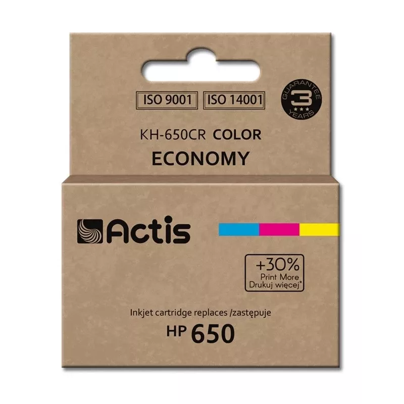 Actis KH-650CR rašalas (pakaitalas HP 650 CZ102AE; standartinis; 9 ml; spalvotas)