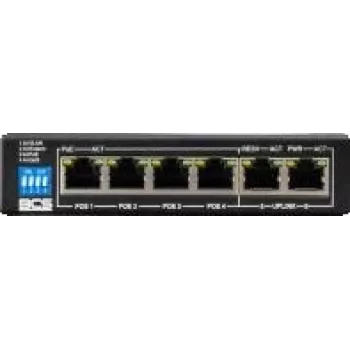 BCS-B-SP0402 PoE komutatorius 4 IP kameroms