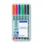 Marker Staedtler 315 WP6 Juoda Blue Brown Green Oranžinė Red