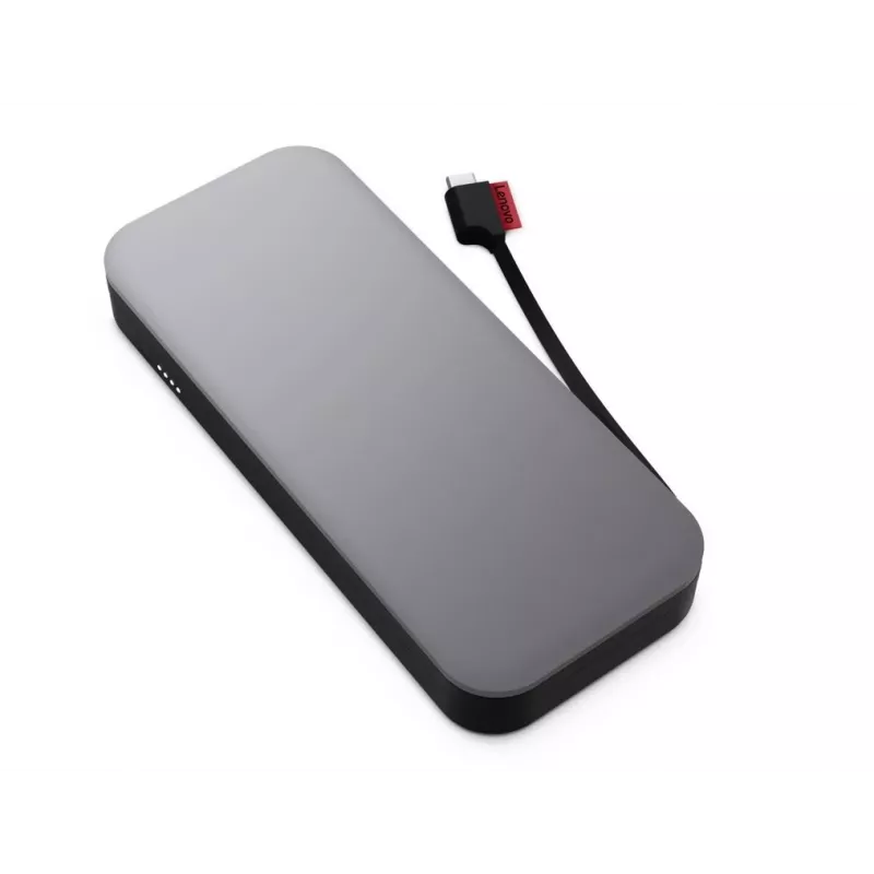 „Lenovo Go“ maitinimo bankas, ličio jonų, 20 000 mAh, juodai pilkas, USB A ir C tipo