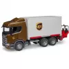 Scania Super 560R Transporto priemonės UPS konteineris su šakiniu krautuvu