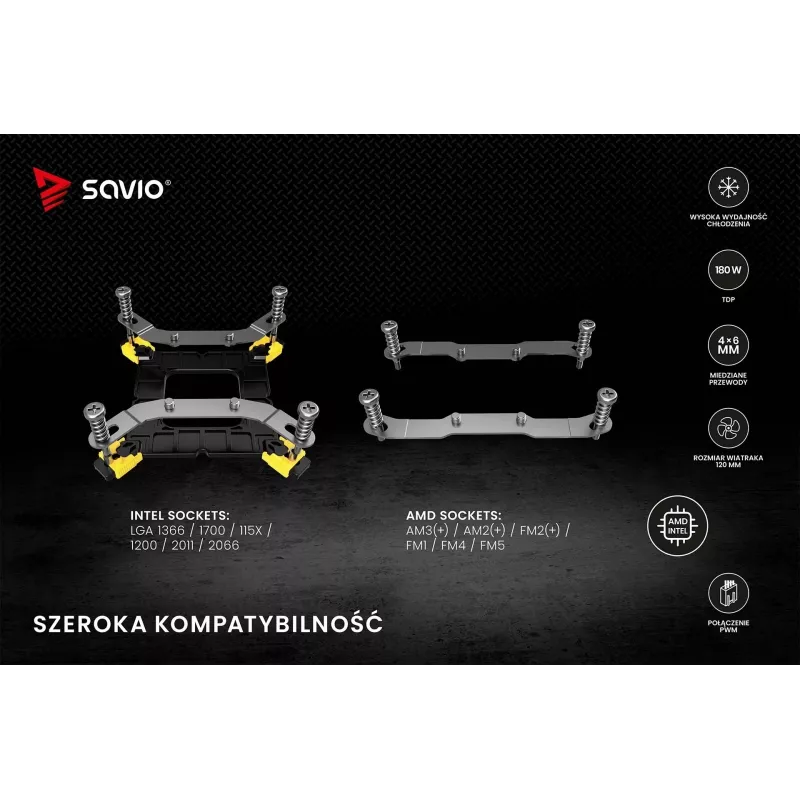 SAVIO VORTEX X2 CPU aušintuvas