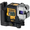 Belaidis daugialinijis lazeris DeWalt DCLE14301GB 3×180° kryžminių linijų, 18 V, žalios linijos, integruota Powerstack Li-Ion baterija