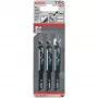 Bosch T 111 C siaurapjūklinis peiliukas iš daug anglies turinčio plieno (HCS) 3 vnt.