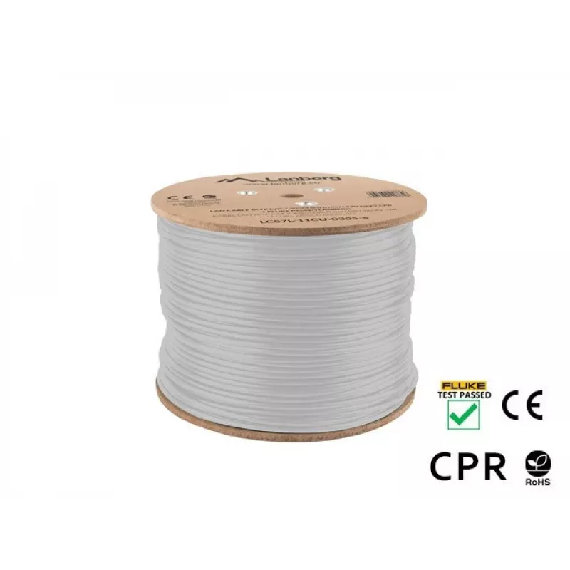 Tinklo kabelis Lanberg LCS7L-11CU-0305-S RJ45 Cat7 305 m Baltas
