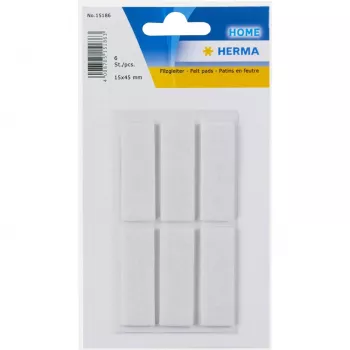 HERMA 15186 lipnios etiketės Stačiakampis Balta 15x45mm 6 vnt.