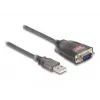DeLOCK 61400 jungčių adapteris USB A RS-232 Juoda