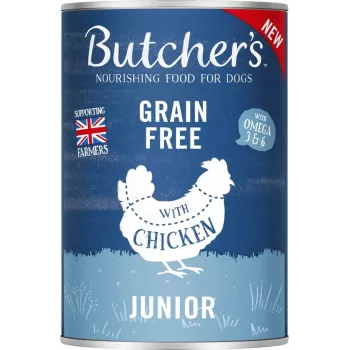 BUTCHER'S Originali Junior Mega pack mix - drėgnas šunų ėdalas - 6 x 400 g