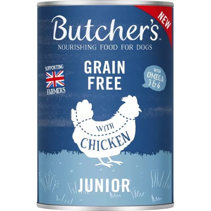 BUTCHER'S Originali Junior Mega pack mix - drėgnas šunų ėdalas - 6 x 400 g