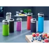 Kelioninis puodelis Leifheit 03245 nerūdijantis plienas 350 ml, dviguba sienelė, nesandarus, atverčiamas dangtelis, juodas/raudonas