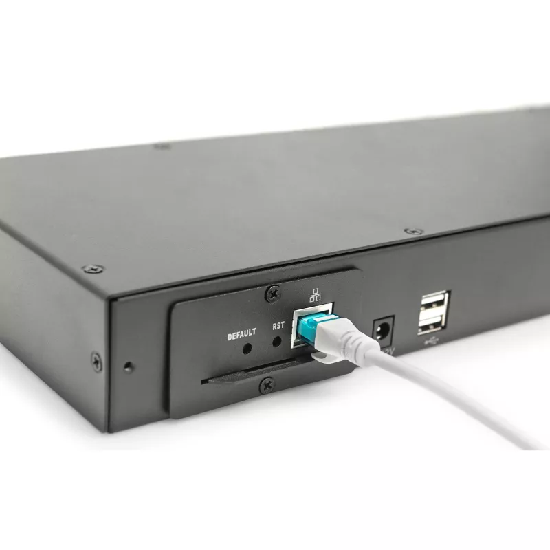 DIGITUS Professional DS-72216 - KVM jungiklis - 16 x KVM prievadas (-ų) - montuojamas į stelažą (DS-72216)