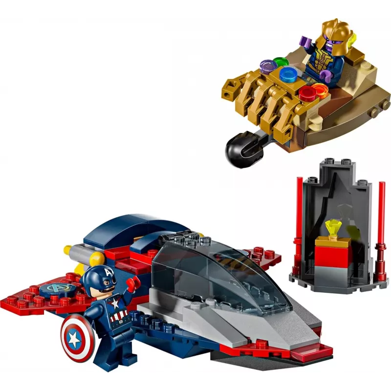 Konstruktorius LEGO Marvel Super Heroes Kapitonas Amerika Tanosas 76319 — 107 detalės, 2 minifigūrėlės, amžius 4+