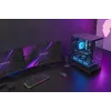TACENS Mars Gaming MCPRISMA Midi Tower kompiuterio korpusas, juodas, grūdintas stiklas, palaiko ATX/Micro-ATX/Mini-ITX, 2x3,5 colių + 2x2,5 colių lizdai