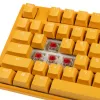 Ducky One 3 TKL klaviatūra, žaidimų, USB, QWERTY, anglų, geltona