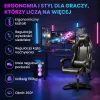 Extralink Gaming | Žaidimų kėdė | biuro, sukiojama, kaušo formos, juoda, G-524