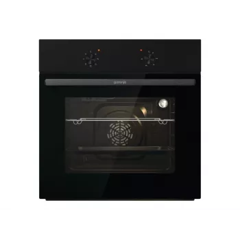 Gorenje orkaitė | BO6615E01B | 60 L | Elektrinė | EnamelClean | Ištraukiami ir paspaudžiami mygtukai | Aukštis 59,5 cm | Plotis 59,5 cm | Juoda