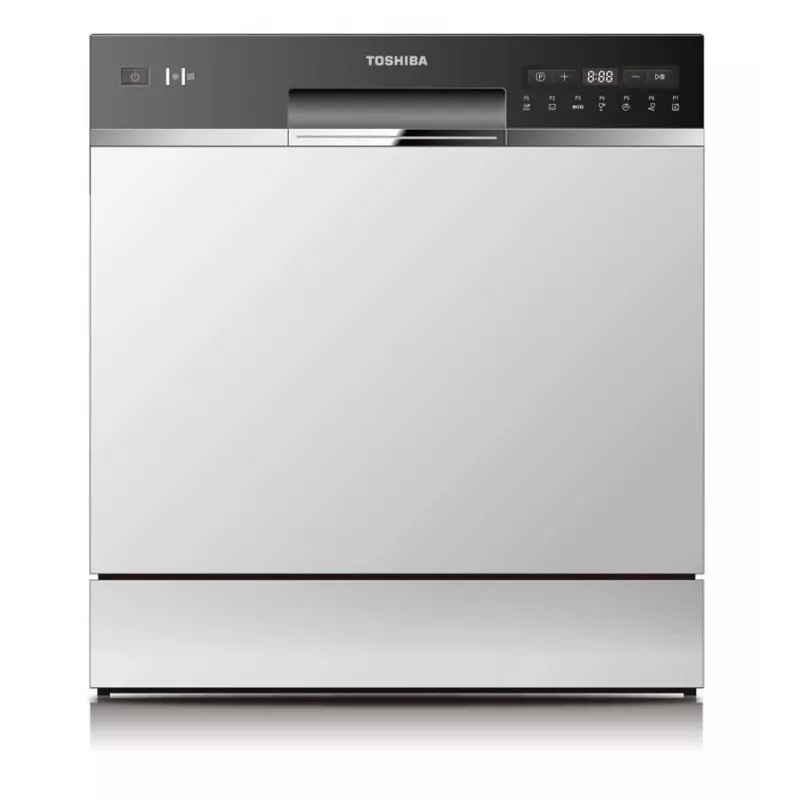 Indaplovė Toshiba DW-08T2EE(W)-PL, 8 vietų, F energijos klasė, 49 dB, 55×59×50 mm