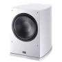 Subwoofer Heco Victa Elite SUB 252 A – kompaktiškas aktyvus žemų dažnių garsiakalbis, balta apdaila