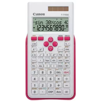 Canon F-715SG skaičiuotuvas kišeninis mokslinis rožinis, baltas