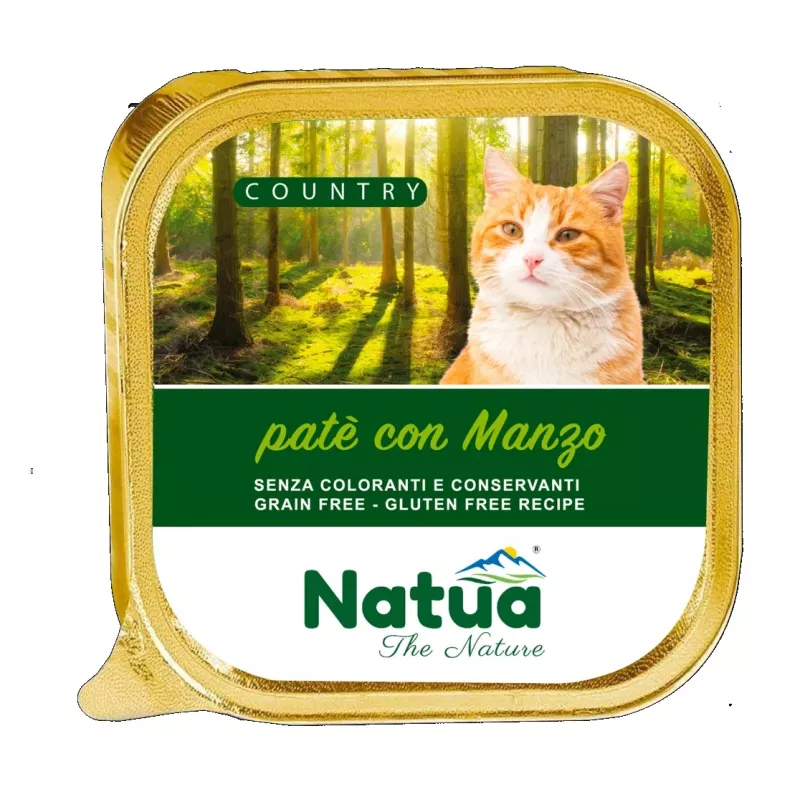 NATUA Country Beef – šlapias kačių maistas – 100 g