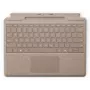 „Microsoft Surface Pro“ klaviatūra su rašiklio laikymu DE/AT QWERTZ vokiška smėlio spalvos