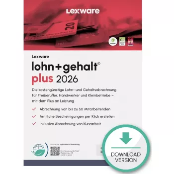 Lexware lohn+gehalt plus 2026 apskaita 1 licencija (-os)