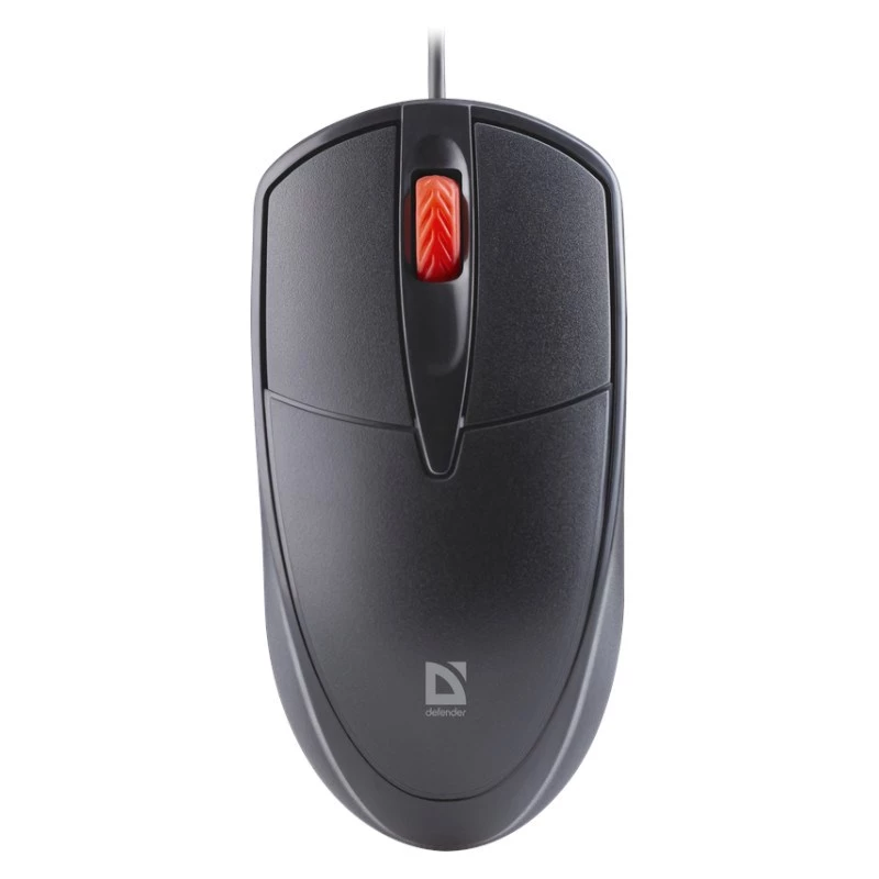 pelė DEFENDER ICON MB-057 OPTINĖ 1000dpi 3P JUODA TYLUS SPAUDIMAS