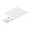Patch panel DELOCK Mini Desktop RJ45 8 prievadų Cat.6A ekranuotas juodas stalui, sienai ar DIN bėgiui