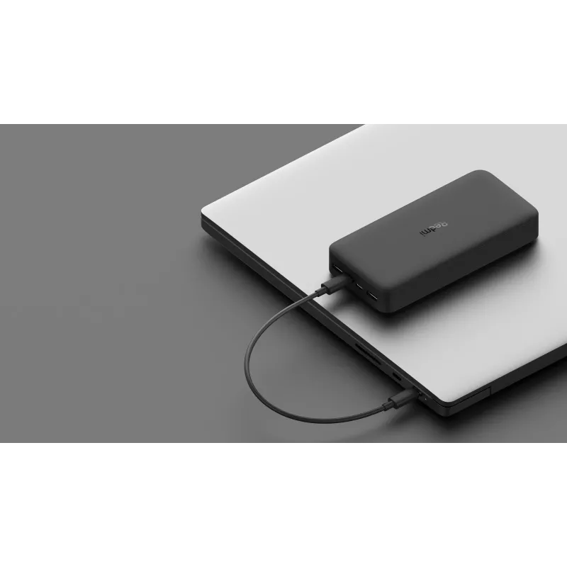 Xiaomi Mi 20000mAh Redmi Power Bank: 2 USB-A prievadai, greitas dviejų įrenginių įkrovimas, dvigubas Micro-USB/USB-C įvesties prievadas, nešiojamas įkroviklis mobiliesiems