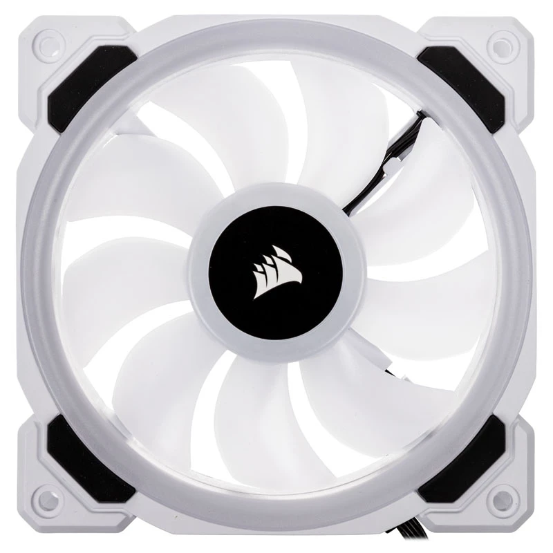 CORSAIR LL120 RGB 120mm Baltas PWM korpuso ventiliatorių 3 vnt. rinkinys