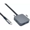 VALUE USB stotelė 12.99.1126 — USB 3.2 Gen 2 (Type-C priegloba) 4 prievadai (2×A + 2×C) 10000 Mbit/s, juoda