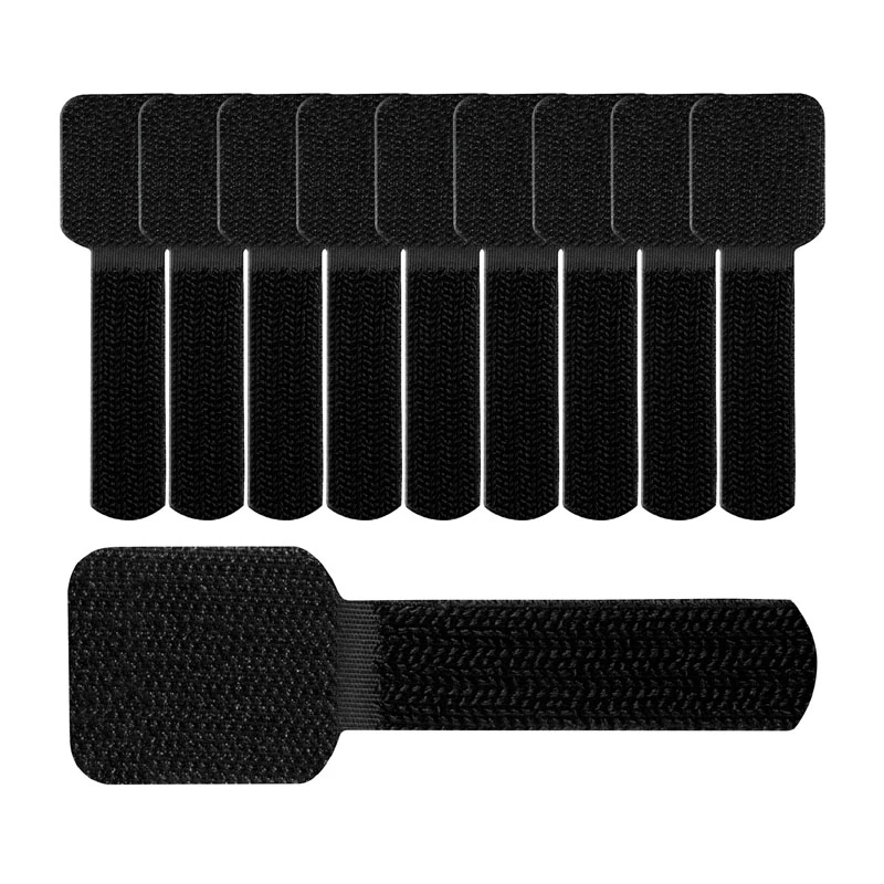 LABEL THE CABLE PRO Sieninis Velcro Laikiklis Kabeliams, 50 vnt. - juoda