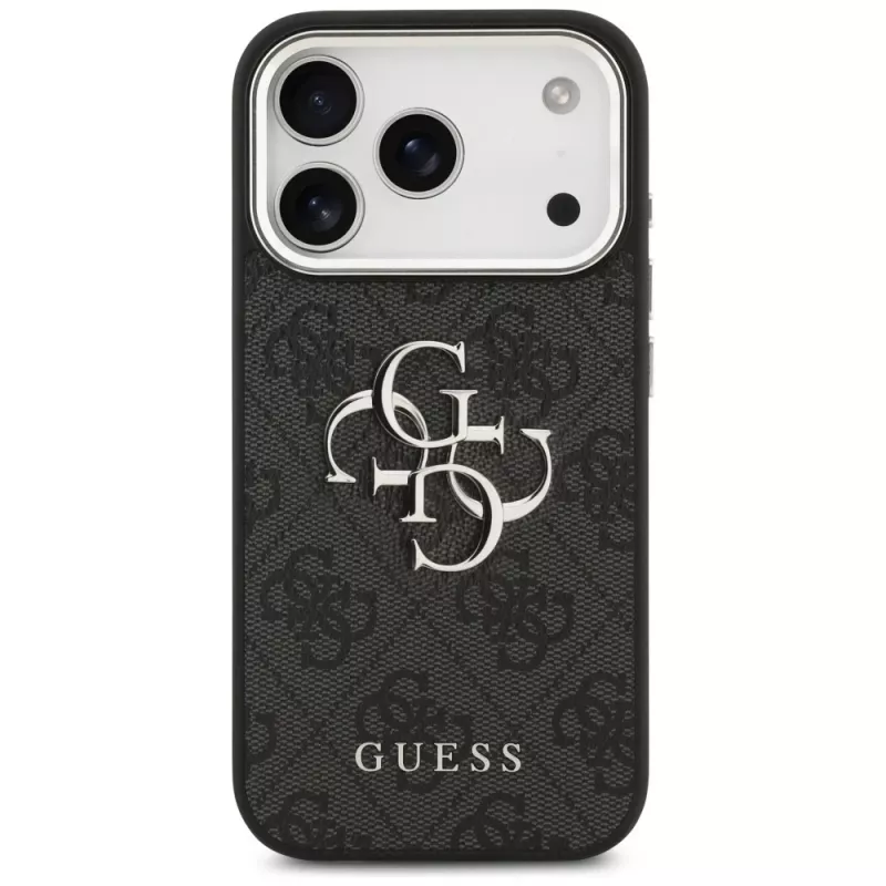 GUESS | Hardcase 4G | Back cover | iPhone 17 Pro Max | Apple | Ecological leather/PC/Plastic/TPU | Black