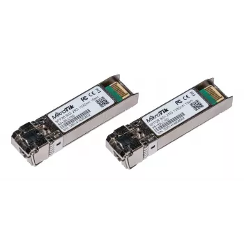 MikroTik SFP+ 10G/25G dvikrypčiai SFP moduliai, viena LC jungtis, 15 km