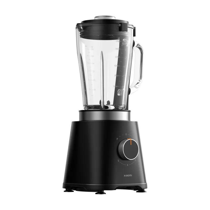 Virtuvinis blenderis Xiaomi BHR8936EU — 600 W, 1,75 L dubuo, 5 greičiai, sukamasis valdymas, nerūdijančio plieno peiliai, juodas