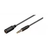 Wentronic Goobay 3,5 mm lizdo ilginimo laidas, juodas, 5 m - 3,5 mm kištukas (3 kontaktų, stereo) > 3,5 mm lizdas (3 kontaktų, stereo) (97122)