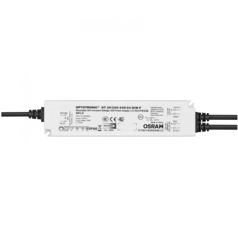 Osram maitinimo šaltinis - 24V 20W IP67 pritemdomas