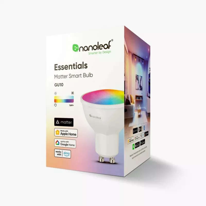 Išmani lemputė Nanoleaf Essentials NF080B02-1GU10 Wi-Fi 5 W Balta