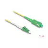 DeLOCK 83235 InfiniBand šviesolaidinis kabelis 1m LC SC OS2 geltonas